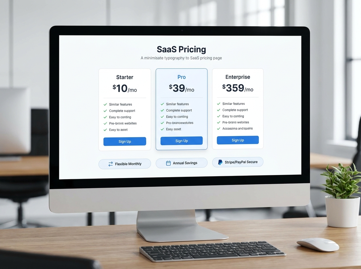 SaaS Pricing Tier Dashboard Monitor 202605180940