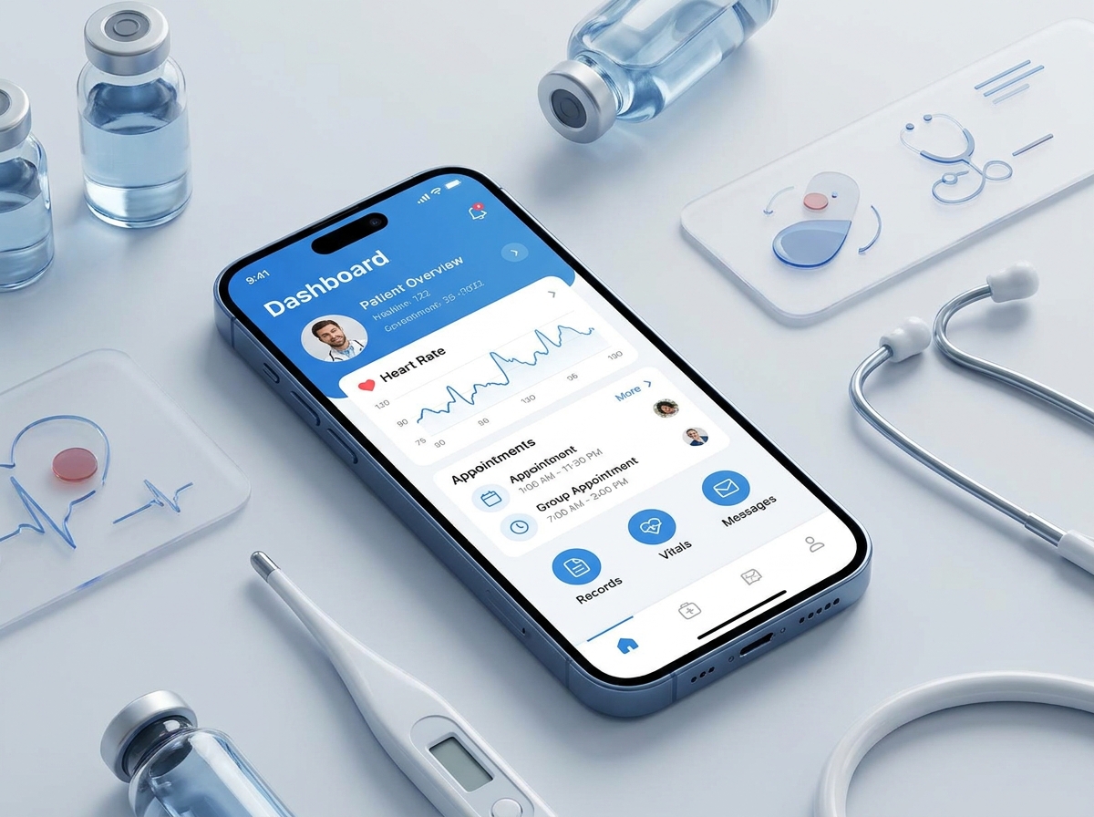 Smartphone Displaying Medical Da… 202605180933